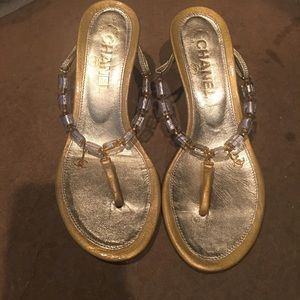 chanel kitten heel sandals